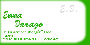 emma darago business card